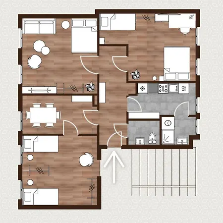 Schoenes Grosses - Zentrum - Inkl Parking - 6 Betten - 3 Schlafzimmer - 2 Baeder - Homeoffice - Wlan & Tv - Waschmaschine - 500m Zum Hbf - Nahe Messe Apartamento *